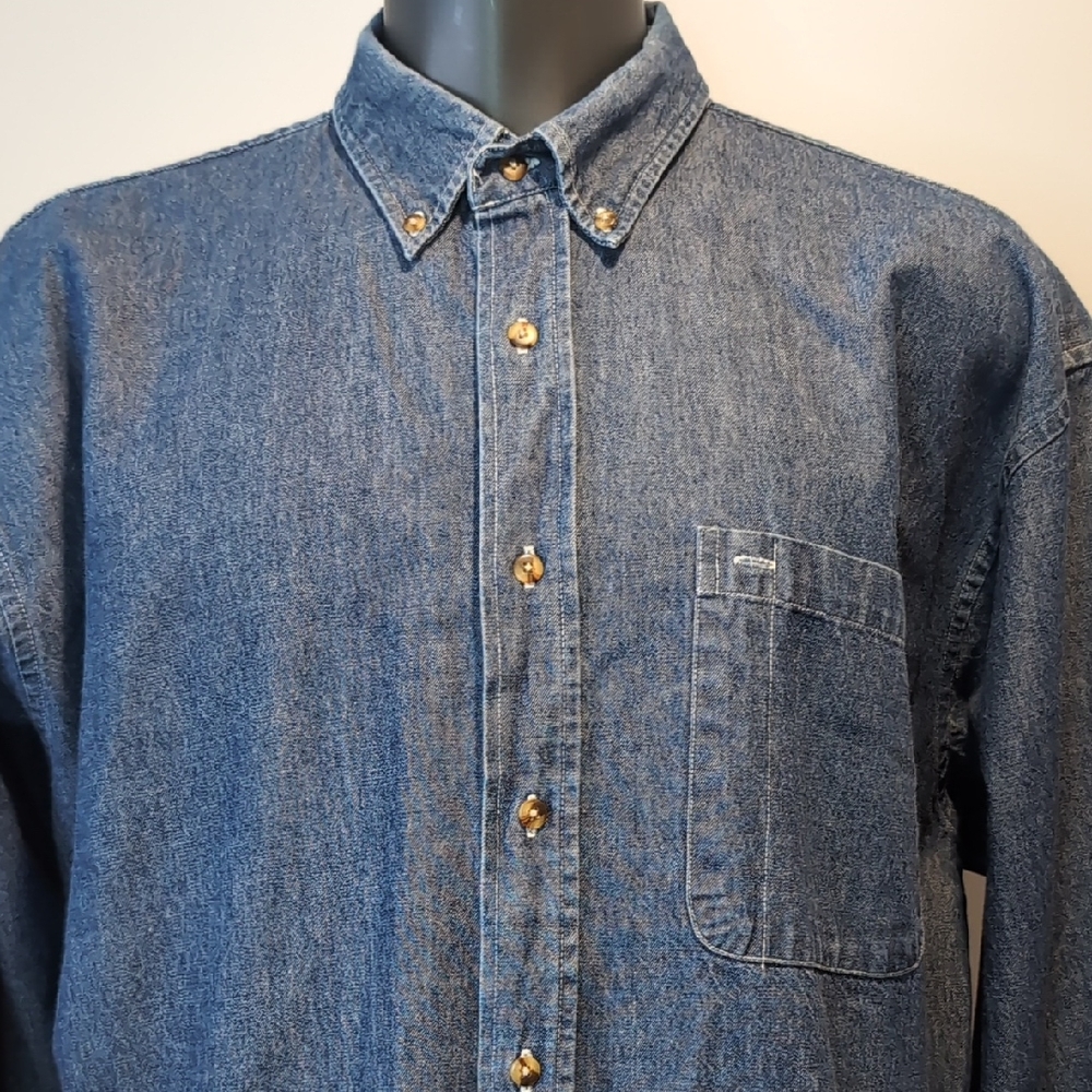 Vintage Blue Denim Shirt